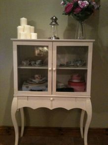 Glass display cabinet country style