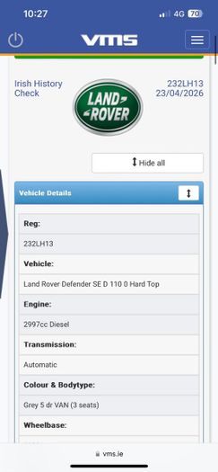 Land Rover Defender 2023