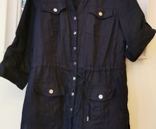 MICHAEL KORS summer light Black linen Jacket UK 8-10