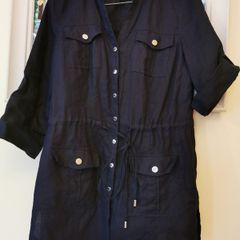 MICHAEL KORS summer light Black linen Jacket UK 8-10
