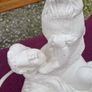 Vintage Angel Lamp Base, bit damage Image 4