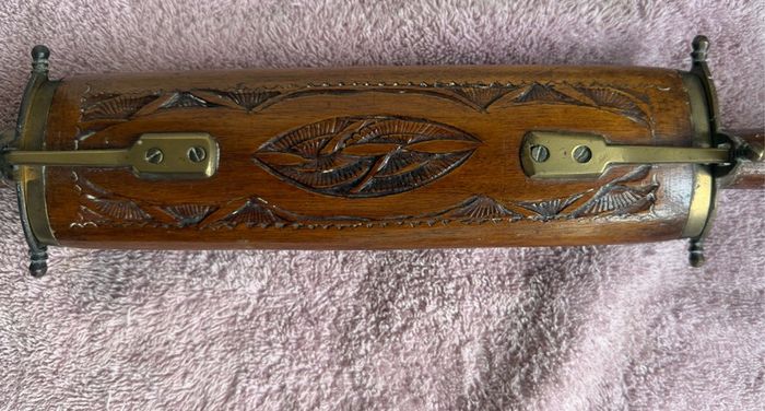 Antique Indian Hardwood Carving Set