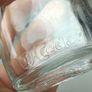 477 - Set of 5 Vintage Clear Glass Cork Screw Top Collectible Decorative Bottles Image 9