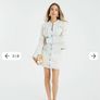 River island denim tweed wool mix set designer inspired jacket skirt suit S M skirt 12 co ord Image 3