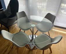 Round Glass Dining Table