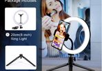 Selfie Ring Light With Tripod Photography Led Rim Of Lamp Mobile Holder Support Tripod Stand Ringlight For Live Video Streaming