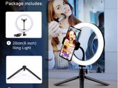 Selfie Ring Light With Tripod Photography Led Rim Of Lamp Mobile Holder Support Tripod Stand Ringlight For Live Video Streaming