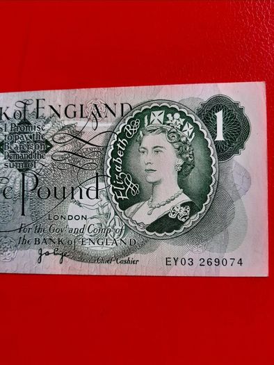 1970s Bank of England One Pound Note