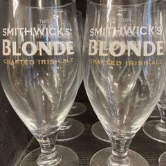 Smithwicks beer Official Pint Glasses brand new