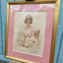 'Charming Kate' old framed print Image 4