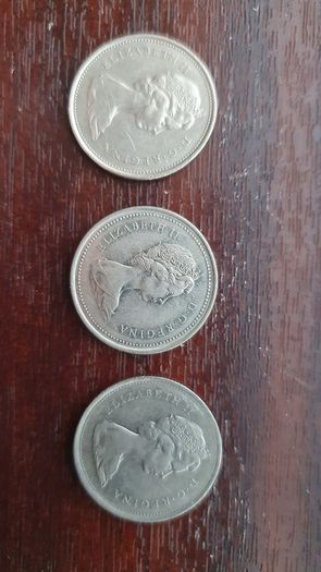 3 Canada 25c Coins