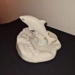 Belleek Seventh Period Salmon Leap Figure c.1980-1992