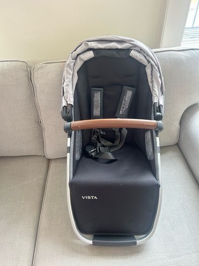 UPPAbaby Vista (2018) Complete Double Buggy Setup (Soft Grey / Gregory)