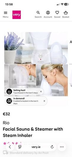 Facial sauna with steam inhaler