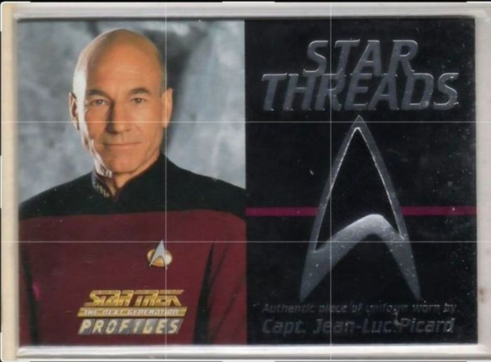 Jean Luc Picard star trek uniform piece TNG star Threads collectible Patrick Stewart