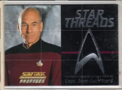 Jean Luc Picard star trek uniform piece TNG star Threads collectible Patrick Stewart