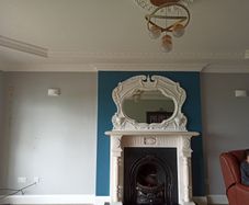 Marble fireplace