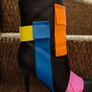 Funky Colourful Ankle heel boots, size 6 Image 5