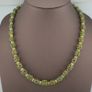 Antique Venetian Style Gabri Eyes Green Glass & Bone Beads Necklace Image 6