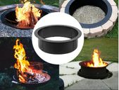 Fire Pit Ring/Liner Easy to Assemble Install Q235 Steel Outside Diameter 36