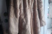 long cream faux fur ladies coat (post incl)