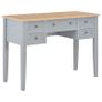 Writing Desk Grey 109.5x45x77.5 cm Wood Image 5