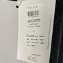 Vila black rose gold v-neck metallized top size 12 to 14 Image 4
