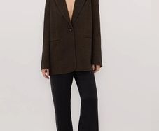 DISSH Charlie choc wool blend blazer size 8