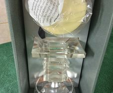 Newgrange Glass Candle Holder + Candle