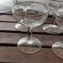 5 x 50s,60s white velvet glasses,vintage collectors item,,sold as seen .hard to come by. Image 3