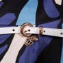 Closet London Abstract Blue Navy Belted A-Line Skater Dress 12UK/40EU Image 4
