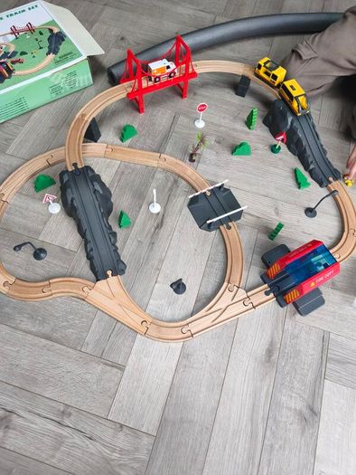 Wooden train set