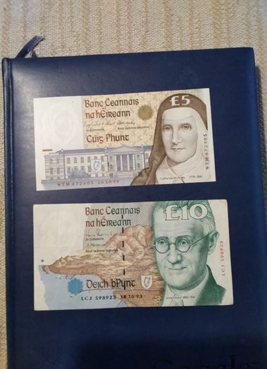 Two  Eire Banknotes