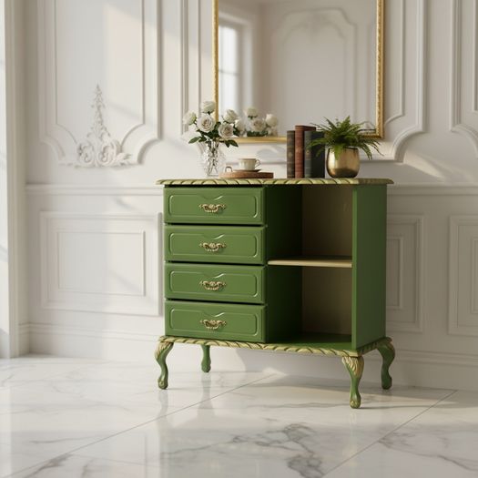 Sale!Sophisticated Green Console Table for Modern Interiors