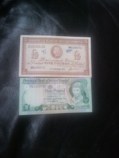1972-79 Provincial Bank If Ireland Limited Banknotes