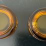 Vintage Ashtrays Ets Savidan French Amber / Brown Glass Ashtrays - Barware Image 3