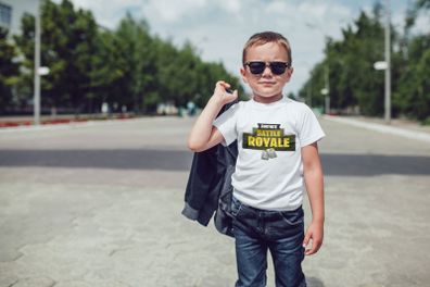 Fortnite game logo printed boys t-shirt tee top shirt