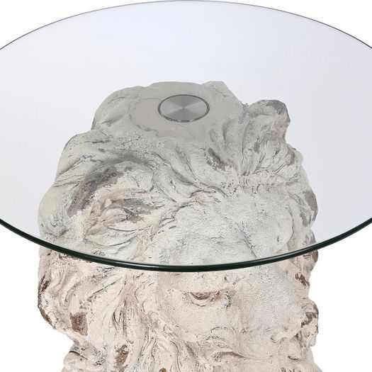Lion Side Table coffee table aged design  Elegance Redefined