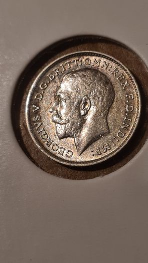 Siver George V 3d , 1913 Gem!