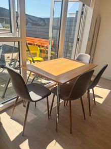 Modern Wooden Dining Table  Seats 4
