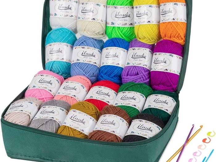 NEW SALE | Crochet Yarn 20 Colours x 30 g Hand Knitting Yarns, Acrylic Wool for Knitting, Crochet and Crafts