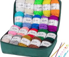 NEW SALE | Crochet Yarn 20 Colours x 30 g Hand Knitting Yarns, Acrylic Wool for Knitting, Crochet and Crafts