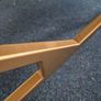 Luxury Chesterfield Bench  Gold Frame & White Tufted Upholstery 140cm Image 8
