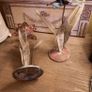 2 Handpainted Shabby Chic Metal Candleholders, AV Image 2