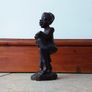 African Hand Carved Wooden Sculpture/Figure - Tribal Drummer Image 5
