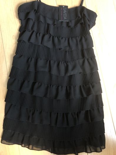 Black Ruffle Dress BNWT