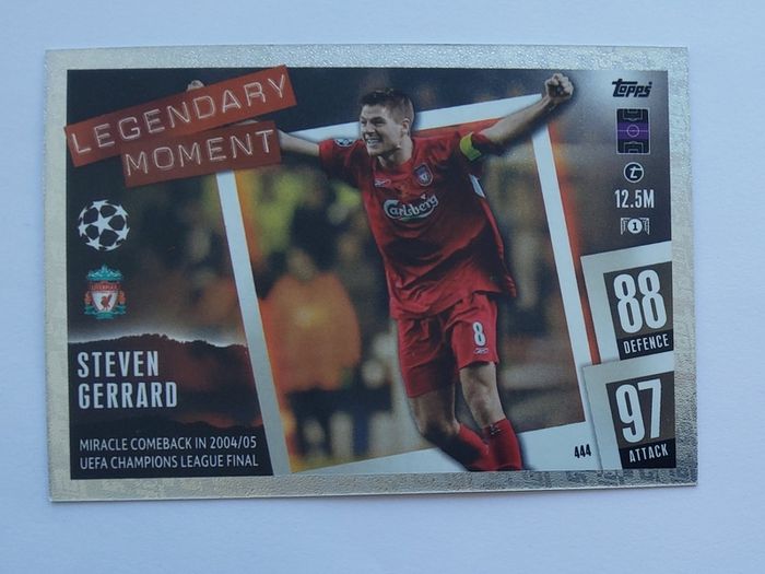 Steven Gerrard - Topps Match Attax 23/24  Legendary Moment - Liverpool #444
