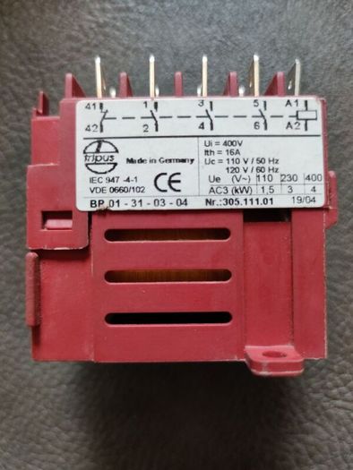 Makita Tripus Rele Contactor Switch 110v - Cement mixer Altrad Belle Minimix 150