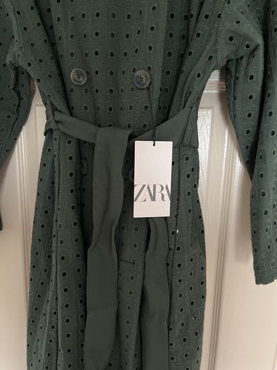 Zara embroidery anglaise Coat BNWT
