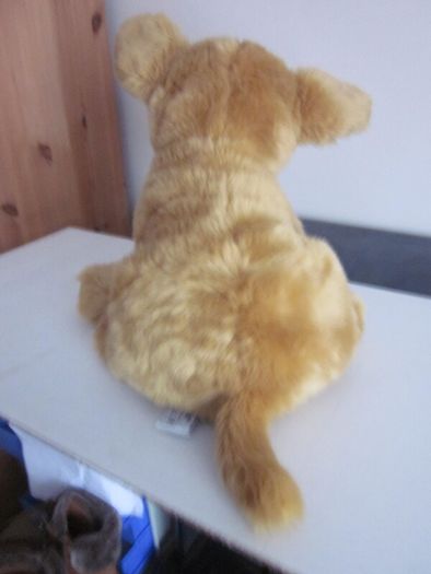 Vintage Russ Banjo Sitting Puppy Plush Toy